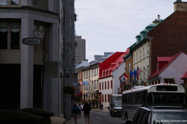 Colorful buildings of Saint Louis Rue in Quebec City.jpg
