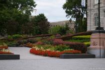 Colorful flowers and foliage next to the Quebec Parliament Building.jpg