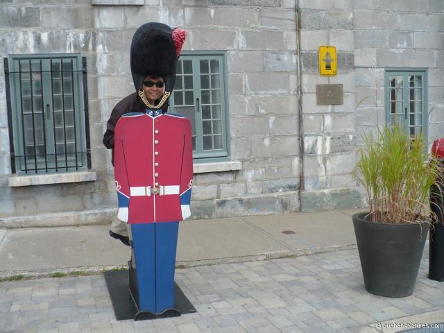 David and a regiment guard facade at La Citadelle in Quebec.jpg
