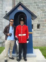 David and Royal Regiment guard at La Citadel in Quebec.jpg
