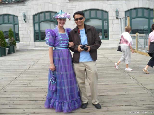 David and woman in purple dress costume in Old Quebec City.jpg
