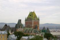 Fairmont Le Chateau Frontenac Hotel with green roof as seen from La Citadel.jpg
