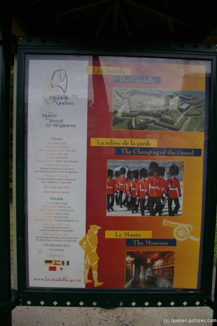 La Citadelle Royal 22 regiment sign.jpg
