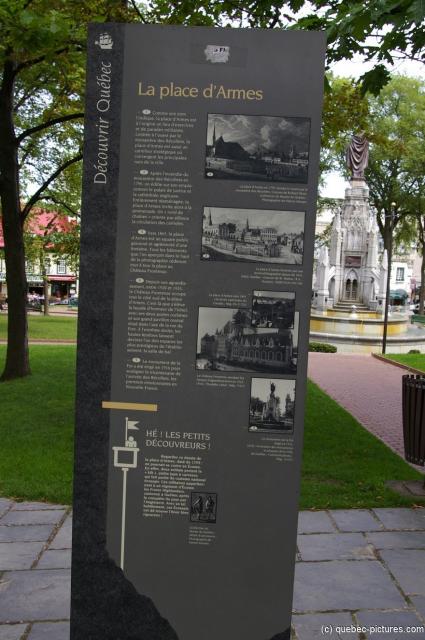 La place d' Armes sign in Quebec City.jpg
