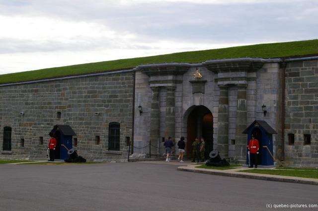 Officers on guard at the entrance to La Citadelle in Quebec.jpg
