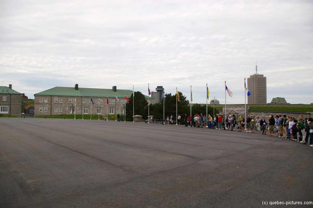 People gather for the show at La Citadel in Quebec.jpg
