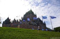 Quebec City Chaeateu Frontenac viewed from below.jpg