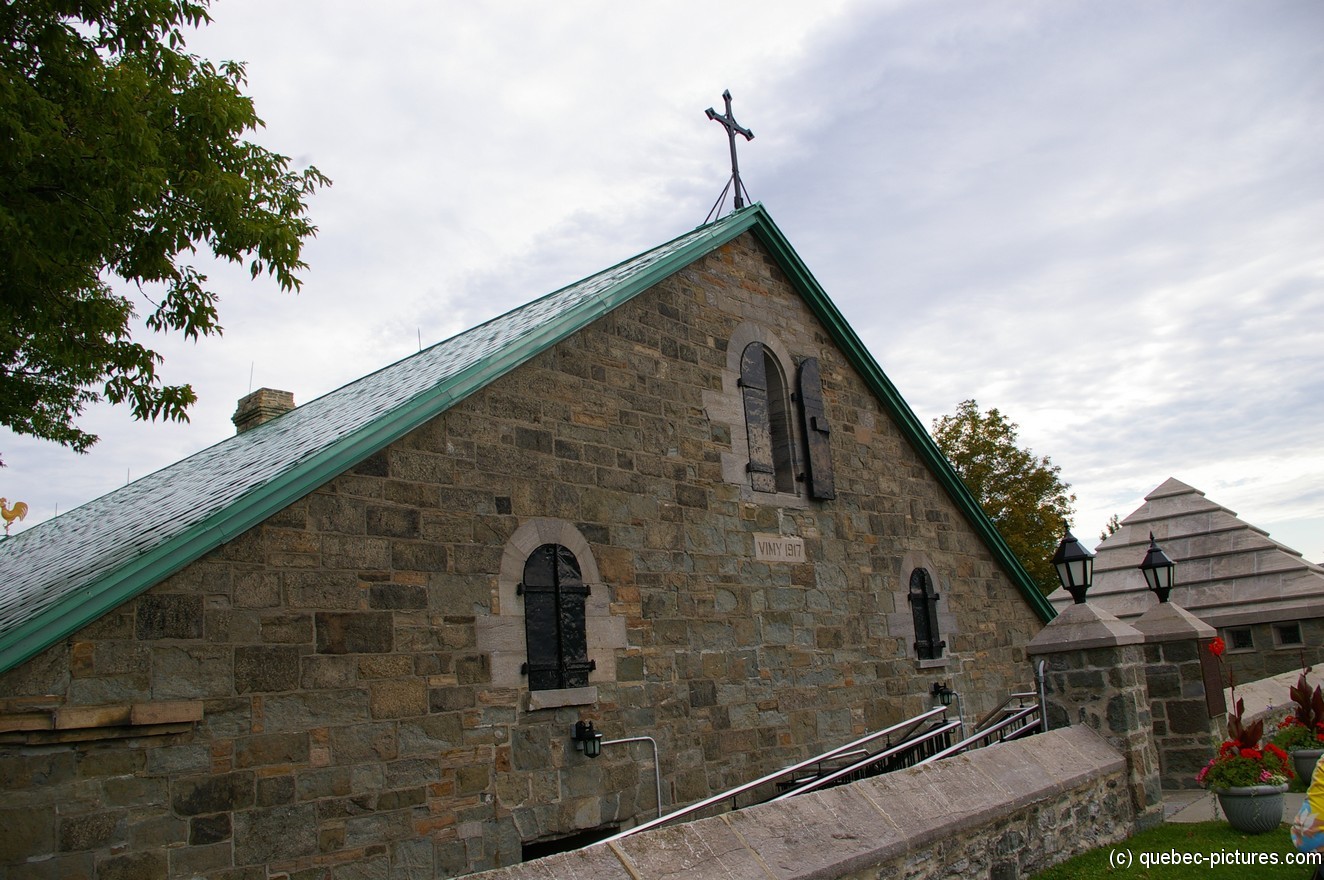 Vimy 1917 Church building at La Citadelle in Quebec.jpg
