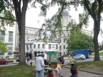 Artist painting at Quebec City near Fairmont Château Frontenac Hotel.jpg