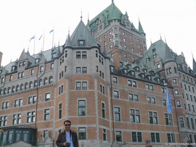 David in front of the Fairmont Château Frontenac hotel in Quebec City.jpg
