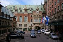 Inner Courtyard and an entrance to the Fairmont Château Frontenac Hotel in Quebec City.jpg